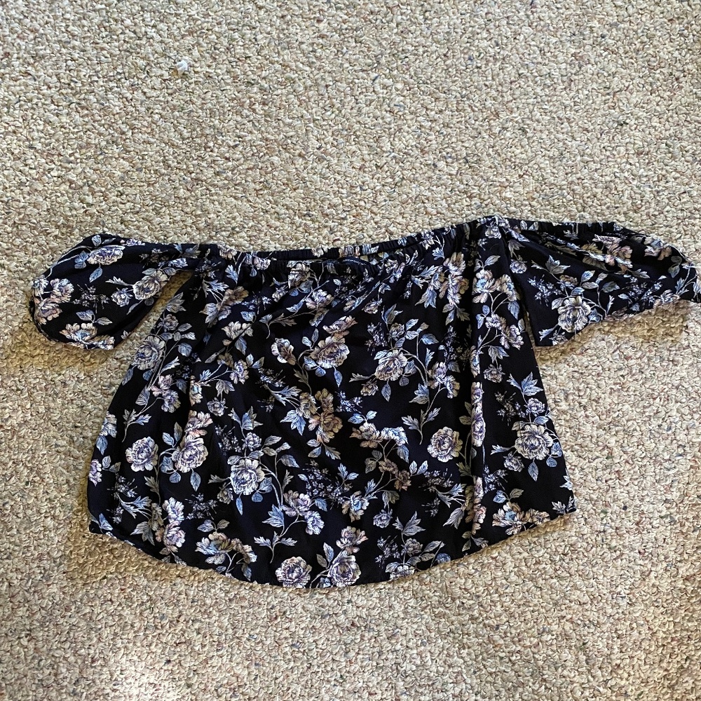 Off the shoulder floral top